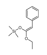 (Z)-(1-ethoxy-2-phenylvinyloxy)trimethylsilane结构式