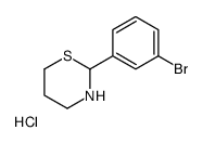 2-(3-bromophenyl)-1,3-thiazinane,hydrochloride Structure