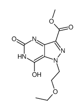 甲基 1-(2-乙氧基乙基)-4,5,6,7-四氢-5,7-二氧代-1H-吡唑并[4,3-d]嘧啶-3-羧酸结构式