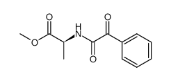 N-(phenylglyoxyl)-(S)-α-alanine methyl ester结构式