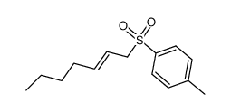 1-[((E)-Hept-2-ene)-1-sulfonyl]-4-methyl-benzene结构式