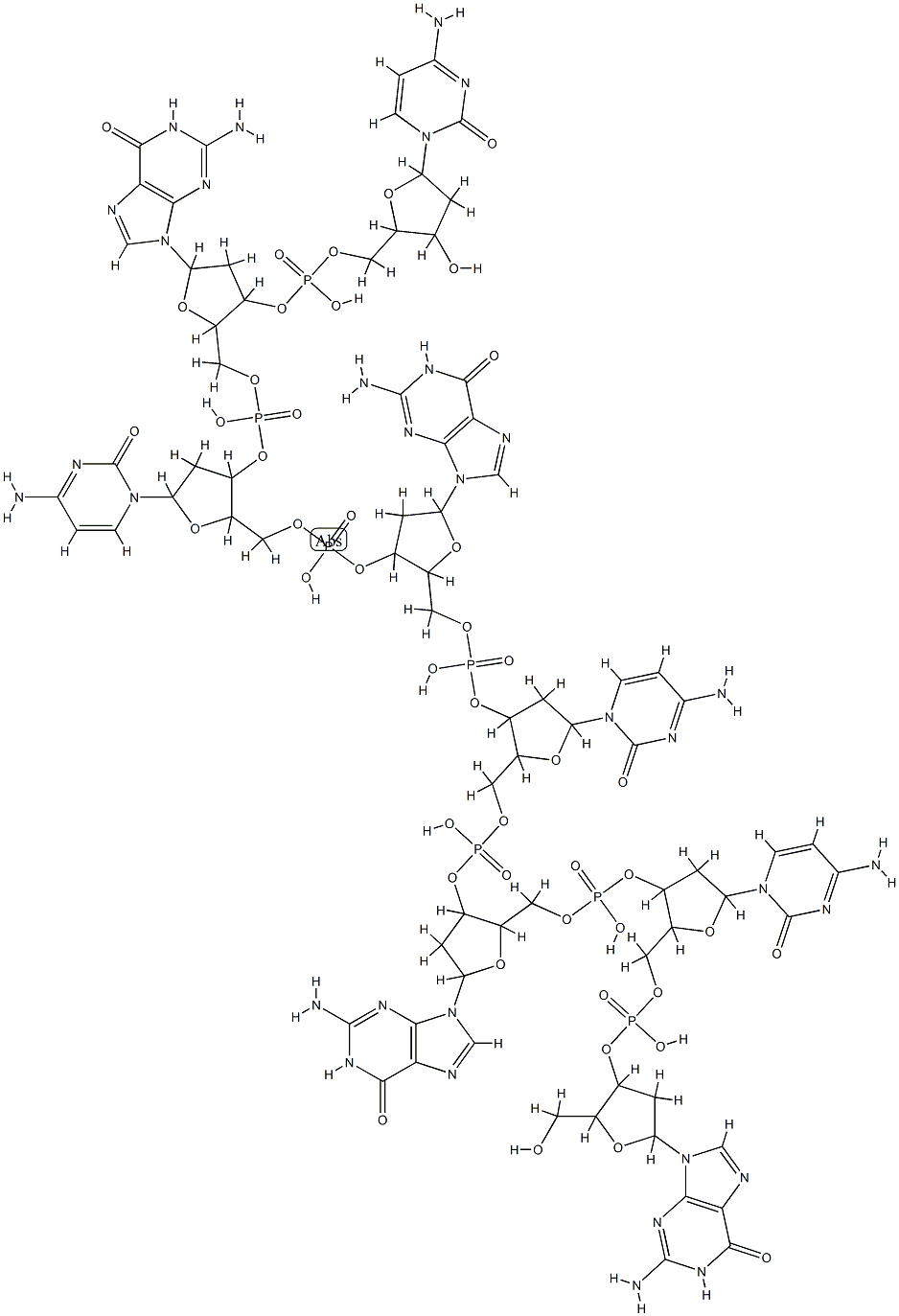 oligo(dG-dC)结构式