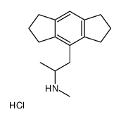 1,2,3,5,6,7-Hexahydro-N,alpha-dimethyl-s-indacene-4-ethanamine hydroch loride结构式