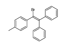 1-(1-bromo-2,2-diphenylethenyl)-4-methylbenzene结构式