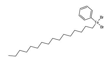 dibromo(hexadecyl)(phenyl)-l4-tellane Structure