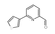 6-(3-噻吩基)吡啶-2-甲醛结构式