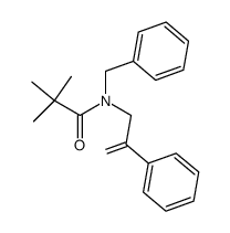 N-benzyl-N-(2-phenylallyl)pivalamide结构式