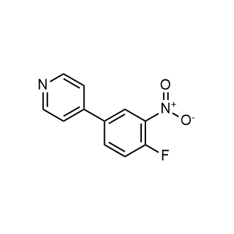 4-(4-氟-3-硝基苯基)吡啶结构式