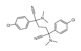 2,5-Bis(dimethylamino)-2,5-bis(4-chlorophenyl)adiponitrile Structure