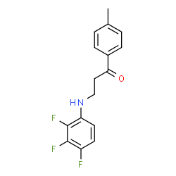 1-(4-methylphenyl)-3-(2,3,4-trifluoroanilino)-1-propanone Structure