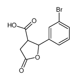 2-(3-bromo-phenyl)-5-oxo-tetrahydro-furan-3-carboxylic acid结构式
