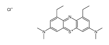 [7-(dimethylamino)-1,9-diethylphenothiazin-3-ylidene]-dimethylazanium,chloride Structure