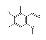 3-chloro-6-methoxy-2,4-dimethylbenzaldehyde Structure