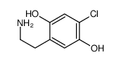 2-(2-aminoethyl)-5-chlorobenzene-1,4-diol结构式