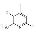 3-CHLORO-6-FLUORO-4-IODO-2-PICOLINE Structure
