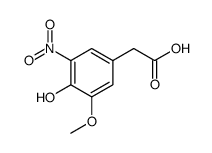 Benzeneacetic acid, 4-hydroxy-3-methoxy-5-nitro Structure