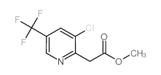 Methyl 2-(3-chloro-5-(trifluoromethyl)pyridin-2-yl)acetate Structure