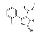 2-氨基-5-(2-氟苯基)-1,3-噻唑-4-羧酸甲酯结构式