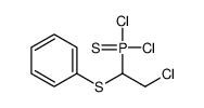 dichloro-(2-chloro-1-phenylsulfanylethyl)-sulfanylidene-λ5-phosphane结构式