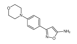 3-(4-吗啉-4-苯基)-5-氨基异噁唑结构式