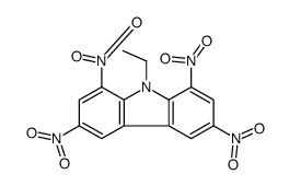 9-ethyl-1,3,6,8-tetranitrocarbazole结构式