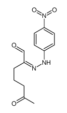 2-[(4-nitrophenyl)hydrazinylidene]-6-oxoheptanal Structure
