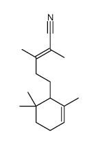 2,3-dimethyl-5-(2,6,6-trimethylcyclohex-2-en-1-yl)pent-2-enenitrile结构式