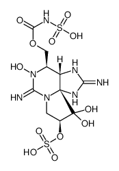 21-sulfo-11β-hydroxyneosaxitoxin sulfate结构式