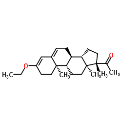 3-Ethoxy-17-methylpregna-3,5-dien-20-one Structure
