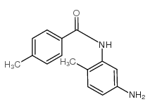 N-(5-氨基-2-甲基苯基)-4-甲基苯甲酰胺结构式