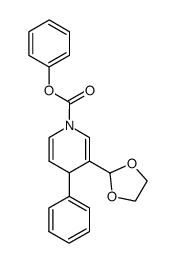 phenyl 3-(1,3-dioxolan-2-yl)-4-phenylpyridine-1(4H)-carboxylate Structure