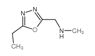 N-[(5-乙基-1,3,4-噁二唑-2-基)甲基]-N-甲胺结构式