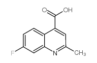 2-甲基-7-氟-喹啉-4-羧酸结构式