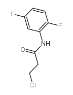 3-chloro-N-(2,5-difluorophenyl)propanamide Structure