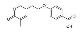 4-[4-(2-methylprop-2-enoyloxy)butoxy]benzoic acid结构式