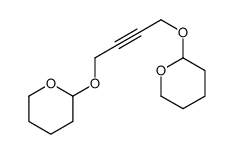 2-[4-(oxan-2-yloxy)but-2-ynoxy]oxane结构式