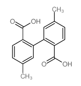 5,5'-Dimethyl-2,2'-biphenyldicarboxylic acid Structure