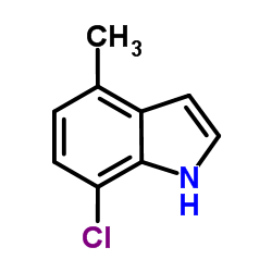 7-氯-4-甲基吲哚结构式