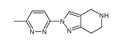 4,5,6,7-四氢-2-(6-甲基-3-哒嗪)-2H-吡唑并[4,3-c]吡啶结构式