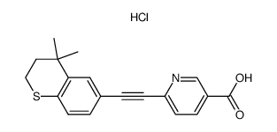6-[2-(4,4-dimethylthiochroman-6-yl)ethynyl] nicotinic acid hydrochloride结构式