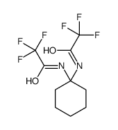 2,2,2-trifluoro-N-[1-[(2,2,2-trifluoroacetyl)amino]cyclohexyl]acetamide Structure