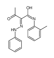 N-(2-methylphenyl)-3-oxo-2-(phenylhydrazinylidene)butanamide结构式