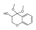 4,4-dimethoxy-2,3-dihydrochromen-3-ol Structure