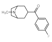 3-(4-氟苯甲酰基)托烷结构式