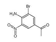 4'-amino-3'-bromo-5'-nitro-acetophenone Structure