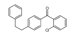 (2-chlorophenyl)-[4-(2-phenylethyl)phenyl]methanone Structure