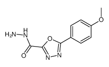 5-(4-methoxyphenyl)-1,3,4-oxadiazole-2-carbohydrazide结构式