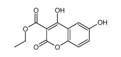 ethyl 4,6-dihydroxy-2-oxochromene-3-carboxylate Structure