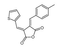 (Z,E)-2-<(4-methylphenyl)methylene>-3-(2-thienylmethylene)succinic anhydride Structure