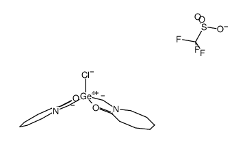 chloridobis[(2-oxoazocan-1-yl)methyl]germanium(IV) trifluoromethanesulfonate结构式